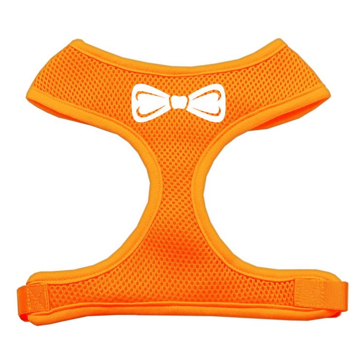 Bow Tie Screen Print Screen Print Mesh Pet Harness Orange